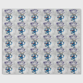 Weihnachten mit Blau Geschenkpapier (Flach)