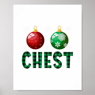 Weihnachten mit Brustgeschwüren zum Shirt passende Poster