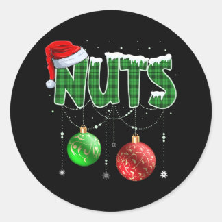 Weihnachten mit Brustgeschwüren zum Shirt passende Runder Aufkleber
