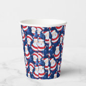 Weihnachten mit Candy Cane und Schneeflocken Pappbecher (Rechts)