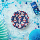 Weihnachten mit Candy Cane und Schneeflocken Pappteller (Party)