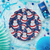 Weihnachten mit Candy Cane und Schneeflocken Pappteller (Party)