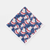 Weihnachten mit Candy Cane und Schneeflocken Serviette (Ecke)