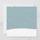 Weihnachten mit Cartoon Eisbär Karte (Rückseite)