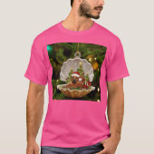 Weihnachten mit Dackel T-Shirt (Vorderseite)