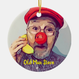 Weihnachten mit dem Alten Mann Steve Keramik Ornament