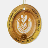 Weihnachten mit dem Coffee House Logo Keramik Ornament (Links)