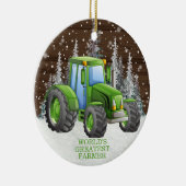 Weihnachten mit dem größten Bauer der Welt Keramik Ornament (Rechts)