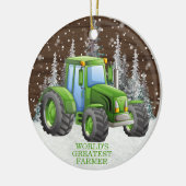 Weihnachten mit dem größten Bauer der Welt Keramik Ornament (Links)