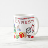 Weihnachten mit dem Kätzchen - groß Kaffeetasse (VorderseiteRechts)