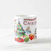 Weihnachten mit dem Kätzchen - groß Kaffeetasse (Mittel)