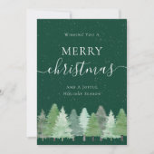 Weihnachten mit dem modernen Woodland Snow Busines (Vorderseite)