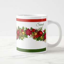 Weihnachten mit dem Namen Red & Green Serious Coff Jumbo-Tasse