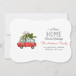 Weihnachten mit dem...Vintage-Wasserfarben-Van