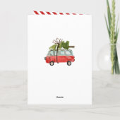 Weihnachten mit dem...Vintager Wasserfarbvan Karte (Rückseite)