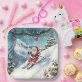 Weihnachten mit dem Weihnachtsmann auf dem Berg Pappteller (Party)