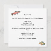 Weihnachten mit dem Weihnachtsmann Einladung (Rückseite)