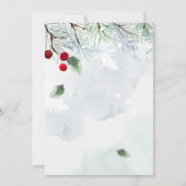 Weihnachten mit dem Weihnachtsmann Einladung (Rückseite)