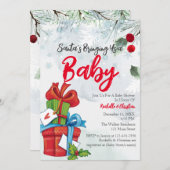 Weihnachten mit dem Weihnachtsmann Einladung (Vorne/Hinten)