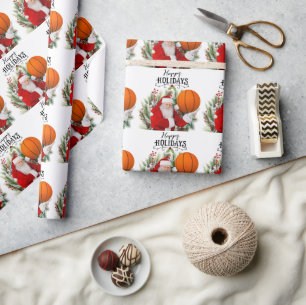 Weihnachten mit dem Weihnachtsmann Geschenkpapier