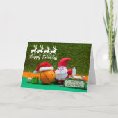 Weihnachten mit dem Weihnachtsmann Karte (Vorderseite)