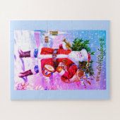 Weihnachten mit dem Weihnachtsmann Puzzle (Horizontal)