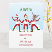 Weihnachten mit dem Weihnachtsmann, Rudolph, Polar Karte (Gelbe Blume)