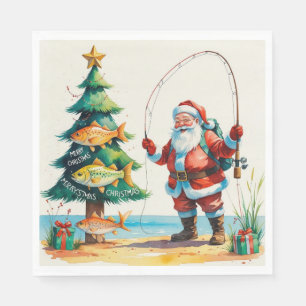 Weihnachten mit dem Weihnachtsmann Serviette