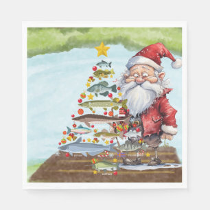 Weihnachten mit dem Weihnachtsmann Serviette