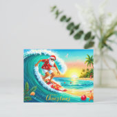 Weihnachten mit dem Weihnachtsmann surfen (Stehend Vorderseite)