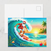 Weihnachten mit dem Weihnachtsmann surfen (Vorne/Hinten)