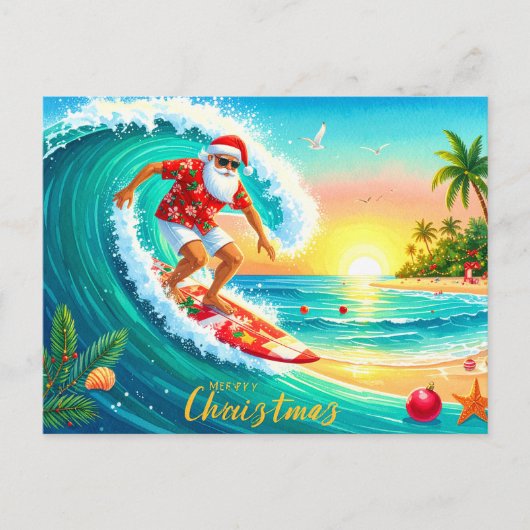 Weihnachten mit dem Weihnachtsmann surfen (Vorderseite)