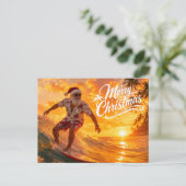 Weihnachten mit dem Weihnachtsmann surfen (Stehend Vorderseite)