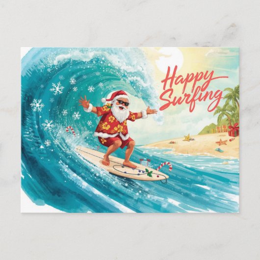 Weihnachten mit dem WEIHNACHTSMANN surfen (Vorderseite)