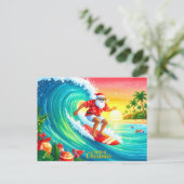 Weihnachten mit dem Weihnachtsmann surfen (Stehend Vorderseite)