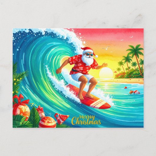 Weihnachten mit dem Weihnachtsmann surfen (Vorderseite)