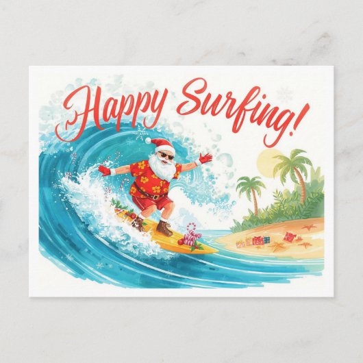 Weihnachten mit dem WEIHNACHTSMANN surfen (Vorderseite)