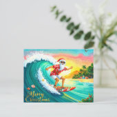 Weihnachten mit dem Weihnachtsmann surfen (Stehend Vorderseite)