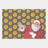 Weihnachten mit dem Weihnachtsmann und Kugel Geschenkpapier Set (Vorderseite 3)