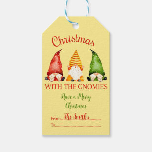 Weihnachten mit den Gnomes Gift Tags Geschenkanhänger