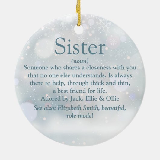 Weihnachten mit der besten aller Zeiten - Weihnach Keramik Ornament (Hinten)