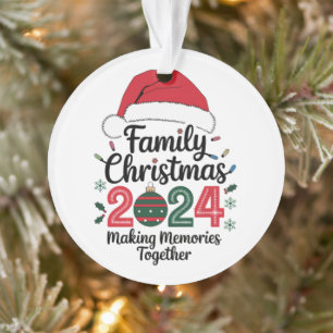 Weihnachten mit der Familie 2024 Gemeinsam Erinner Ornament