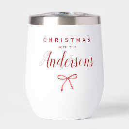 Weihnachten mit der Familie - rotes Band