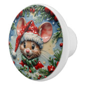 Weihnachten mit der Maus Keramikknauf (Rechts)