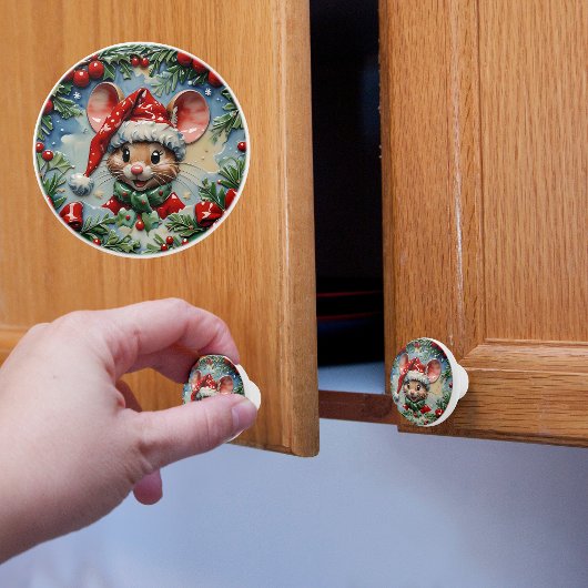 Weihnachten mit der Maus Keramikknauf