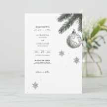 Weihnachten mit Details und QR Hochzeit