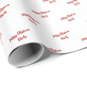 Weihnachten mit eigenem Skript Geschenkpapier (Rolleneckpunkt)