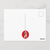 Weihnachten mit einem Cocker spaniel! Postkarte (Rückseite)