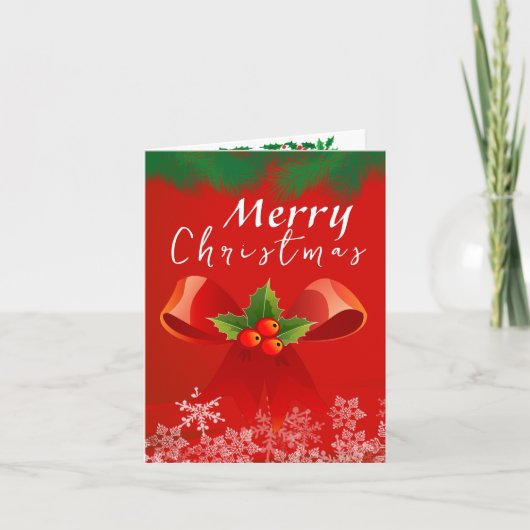 Weihnachten mit einem Lehrer Karte (Vorderseite)