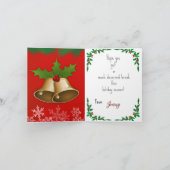 Weihnachten mit einem Lehrer Karte (Innenseite)